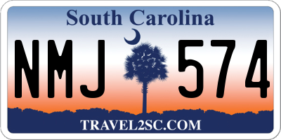 SC license plate NMJ574