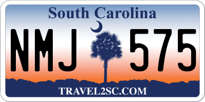 SC license plate NMJ575
