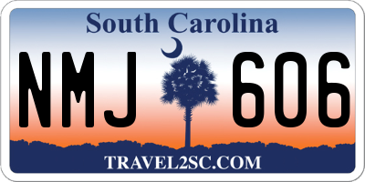 SC license plate NMJ606