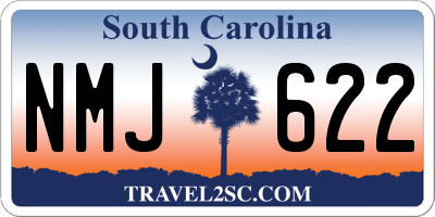 SC license plate NMJ622