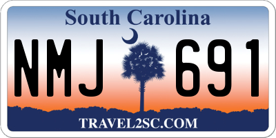 SC license plate NMJ691