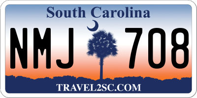 SC license plate NMJ708