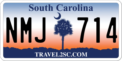SC license plate NMJ714