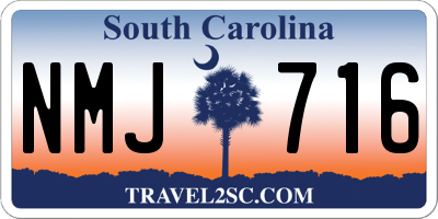 SC license plate NMJ716