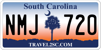 SC license plate NMJ720