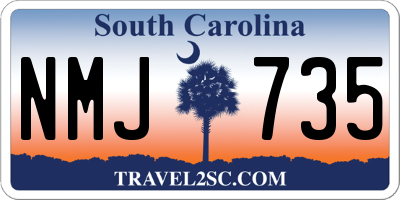 SC license plate NMJ735
