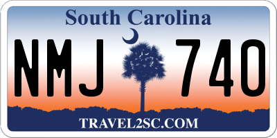 SC license plate NMJ740