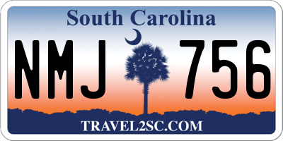 SC license plate NMJ756