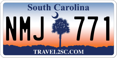 SC license plate NMJ771