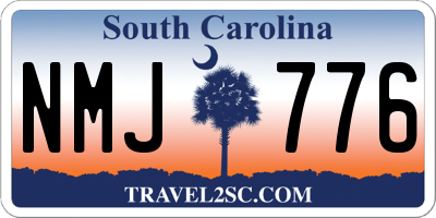 SC license plate NMJ776