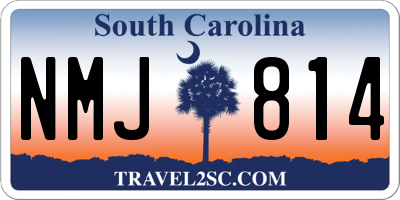 SC license plate NMJ814