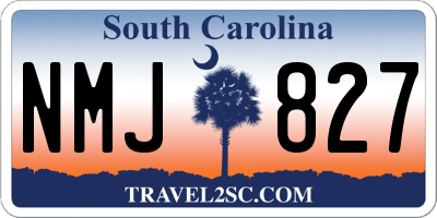 SC license plate NMJ827