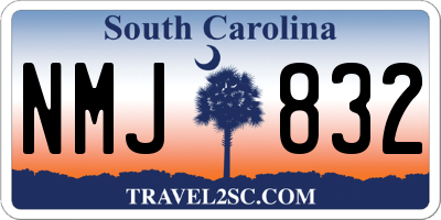 SC license plate NMJ832