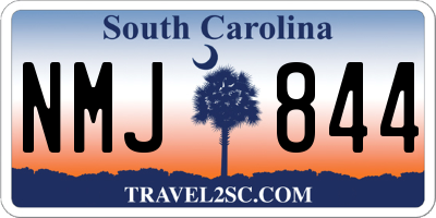 SC license plate NMJ844