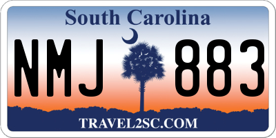 SC license plate NMJ883