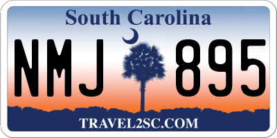 SC license plate NMJ895