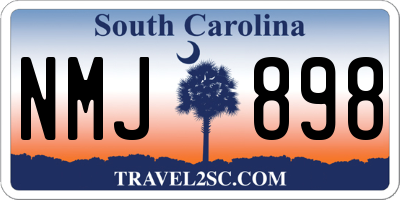 SC license plate NMJ898