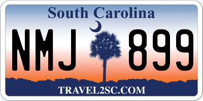 SC license plate NMJ899