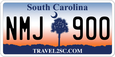 SC license plate NMJ900