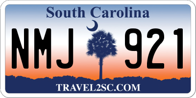 SC license plate NMJ921