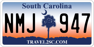 SC license plate NMJ947