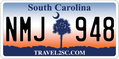 SC license plate NMJ948