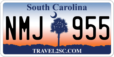 SC license plate NMJ955