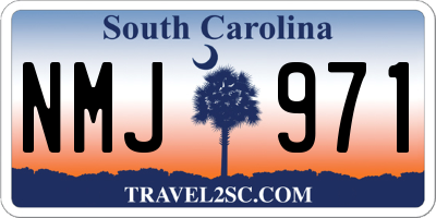 SC license plate NMJ971