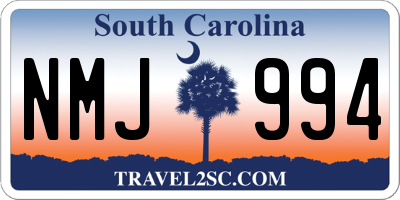 SC license plate NMJ994