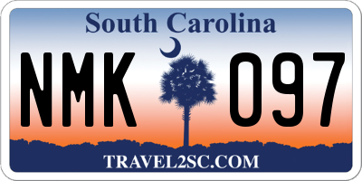SC license plate NMK097
