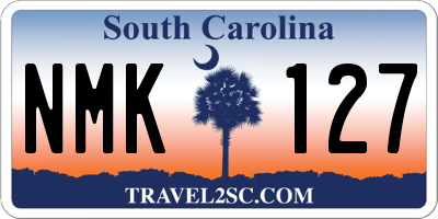 SC license plate NMK127