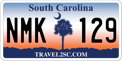 SC license plate NMK129