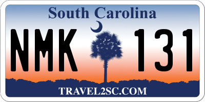SC license plate NMK131