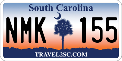 SC license plate NMK155