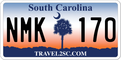 SC license plate NMK170