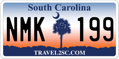 SC license plate NMK199