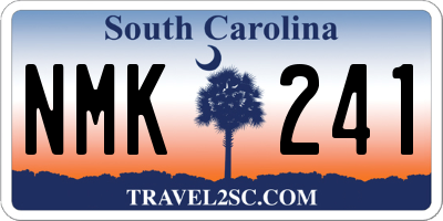 SC license plate NMK241