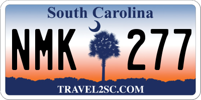 SC license plate NMK277