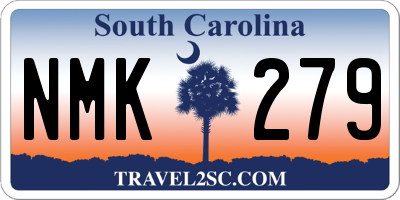 SC license plate NMK279