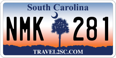 SC license plate NMK281