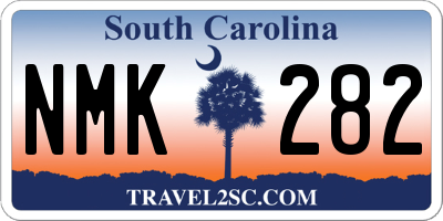 SC license plate NMK282