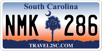 SC license plate NMK286