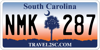 SC license plate NMK287