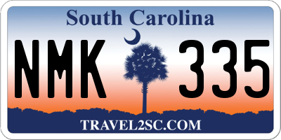 SC license plate NMK335