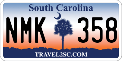SC license plate NMK358