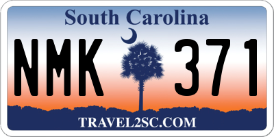 SC license plate NMK371