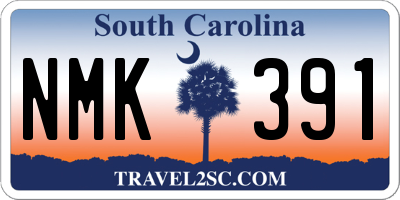 SC license plate NMK391
