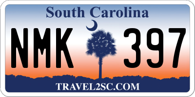 SC license plate NMK397