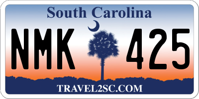SC license plate NMK425