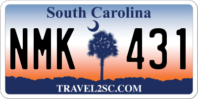 SC license plate NMK431